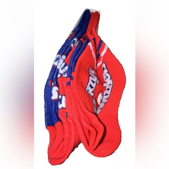 Twizzlers Odd Sox Crew Socks 2 Pair Men 8-12 W 9-13 Red Blue w Logo Chewy Candy - Picture 5 of 9